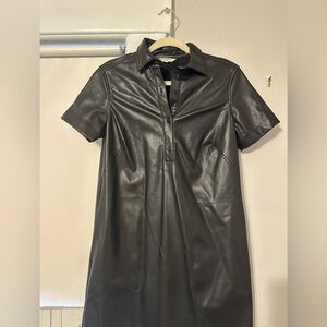 Max Studio Black Leather Dress